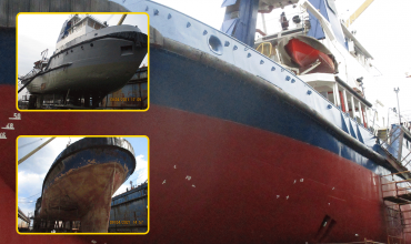 Застосування продуктів KRON для захисту зовнішньої обшивки морського буксиру "VULKAN" компанії "Сапсан Транс Шип"